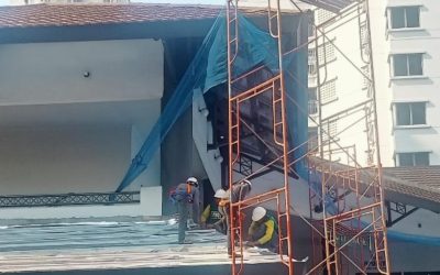 Perbaikan Atap Gedung Club House