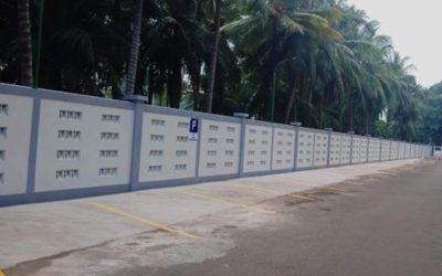 Perbaikan Dinding Pagar Pembatas Luar